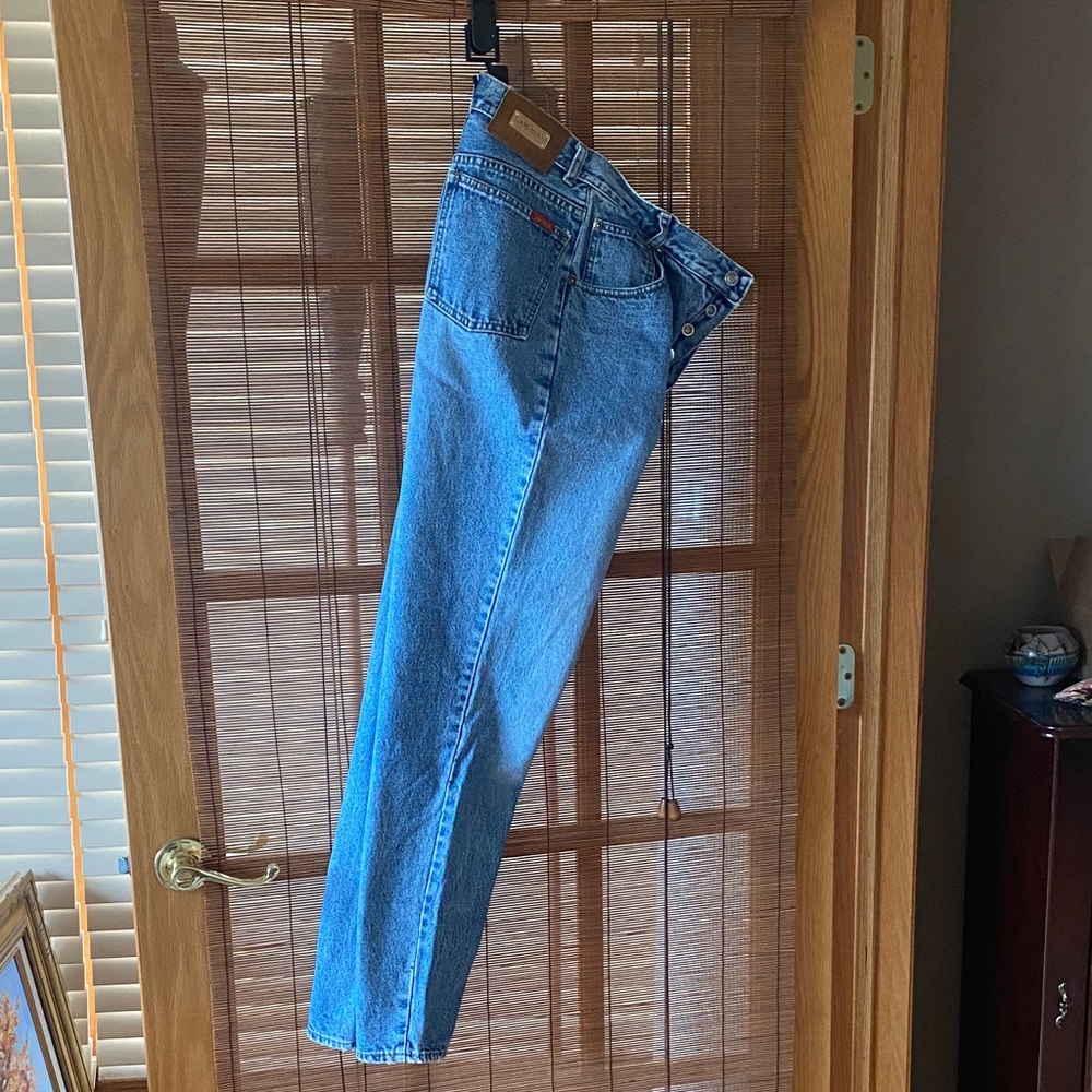 1990s Vintage High-Rise Women's Blue Denim Jeans